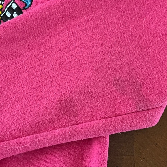 Y2K vintage Kids Mission Raceway Park hoodie Pink SMALL - Picture 5 of 6